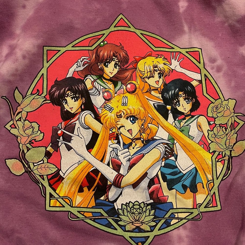 Sailor Moon Hoodie - Lavender Tie-dye